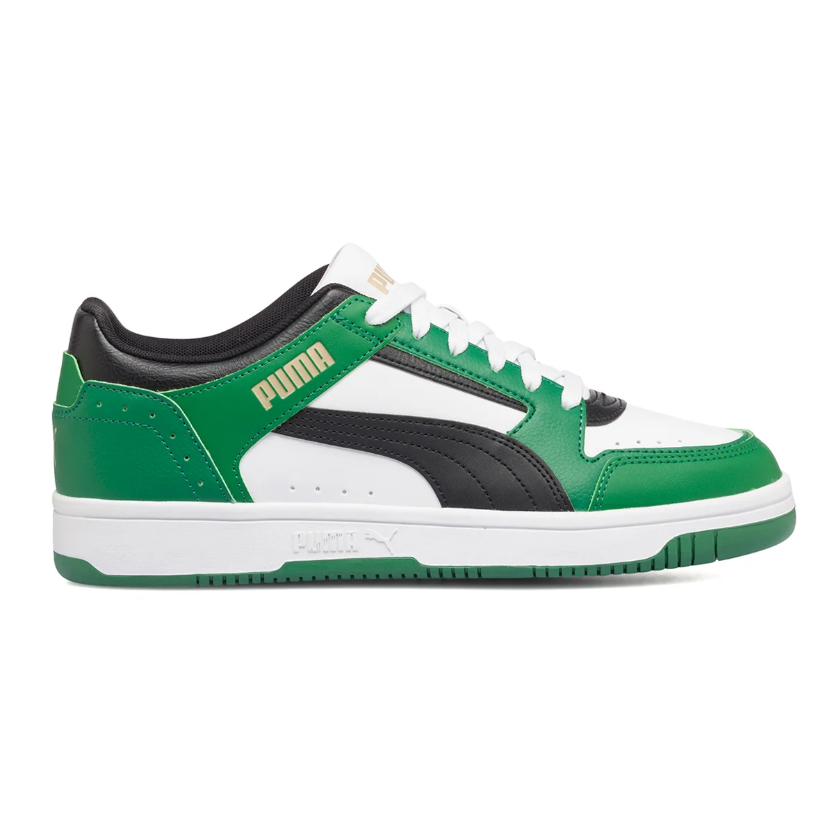 Sneakers verdi e bianche con logo a contrasto Puma Rebound Joy Low