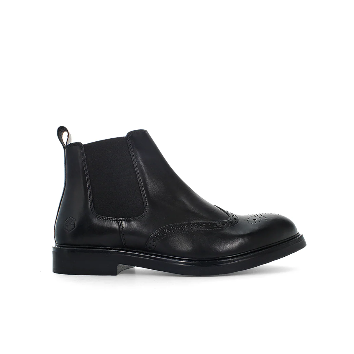 Stivaletti Beatles neri in pelle Lumberjack Connery