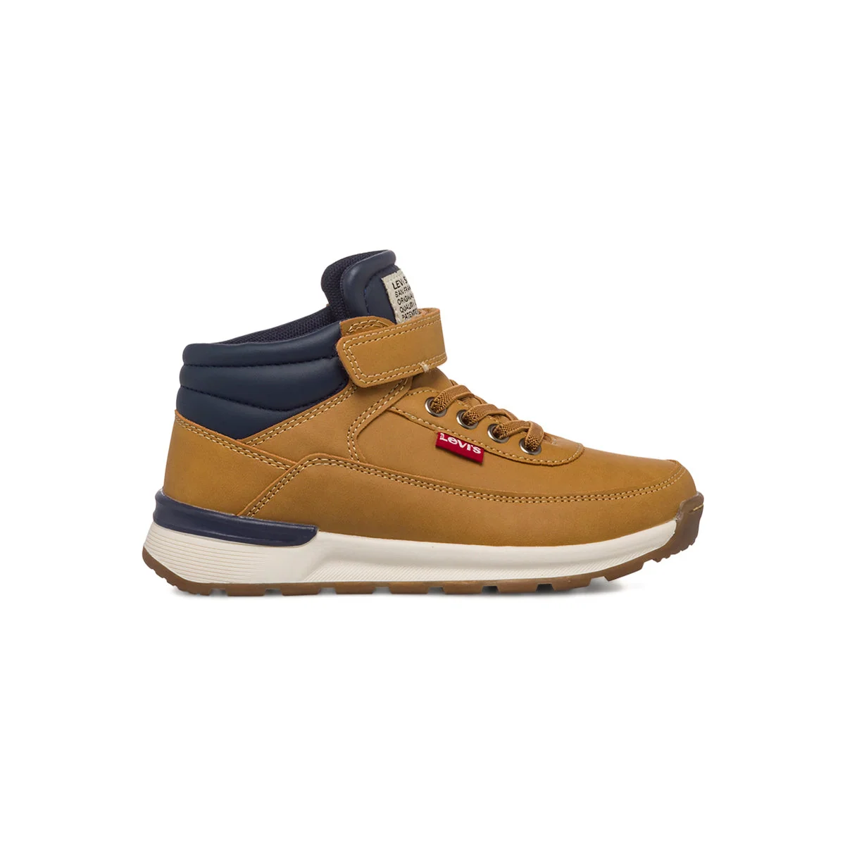 Stivaletti camel da bambino con etichetta logata Levi's Ascot Mini