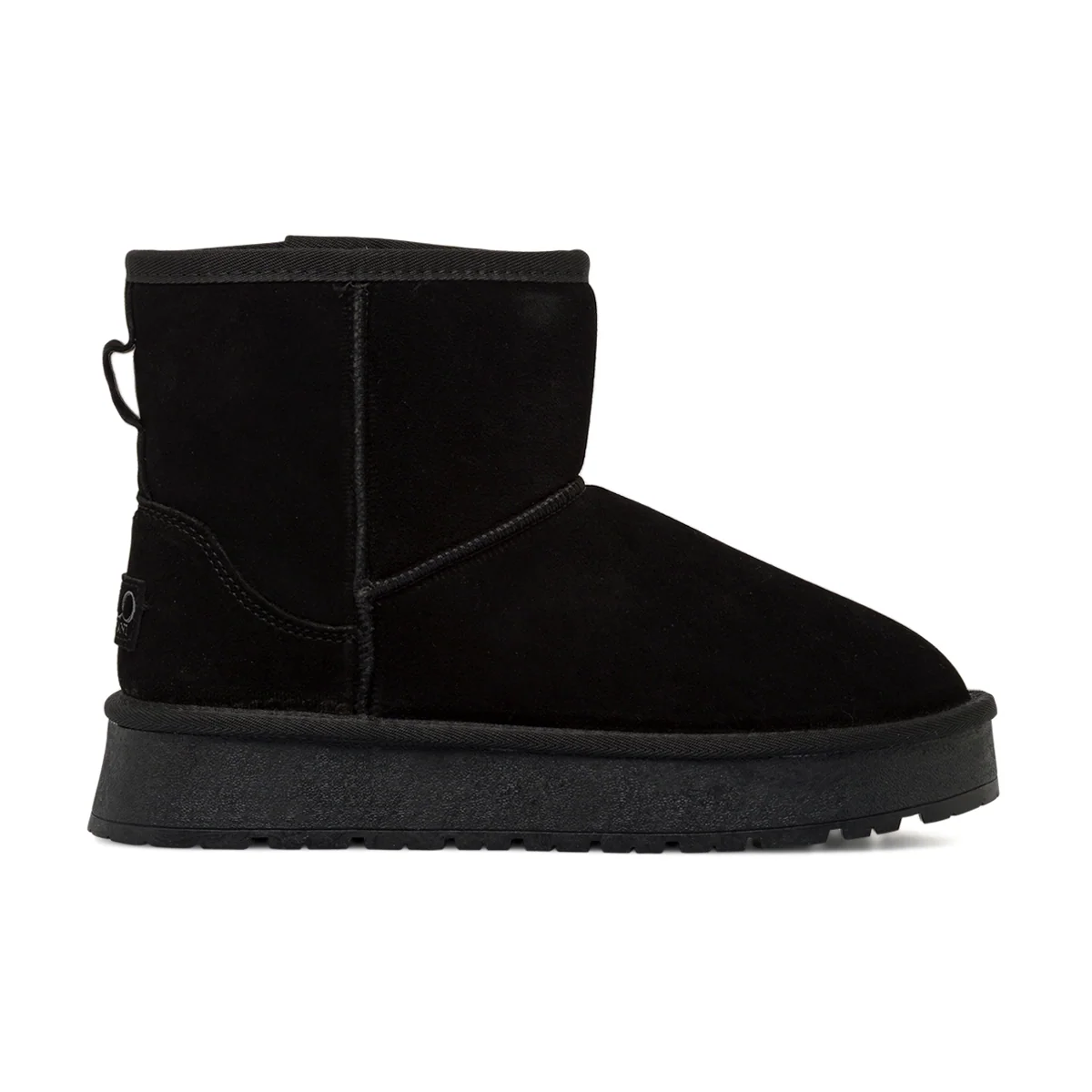 Stivaletti cozy boots da donna neri Solo Soprani in pelle