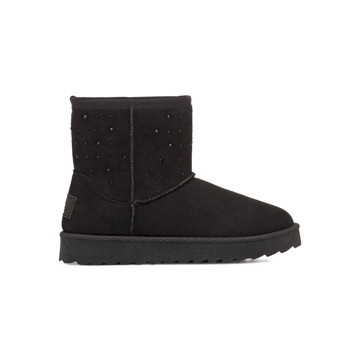 Stivaletti Cozy Boots neri Ragazza effetto scamosciato Americanino