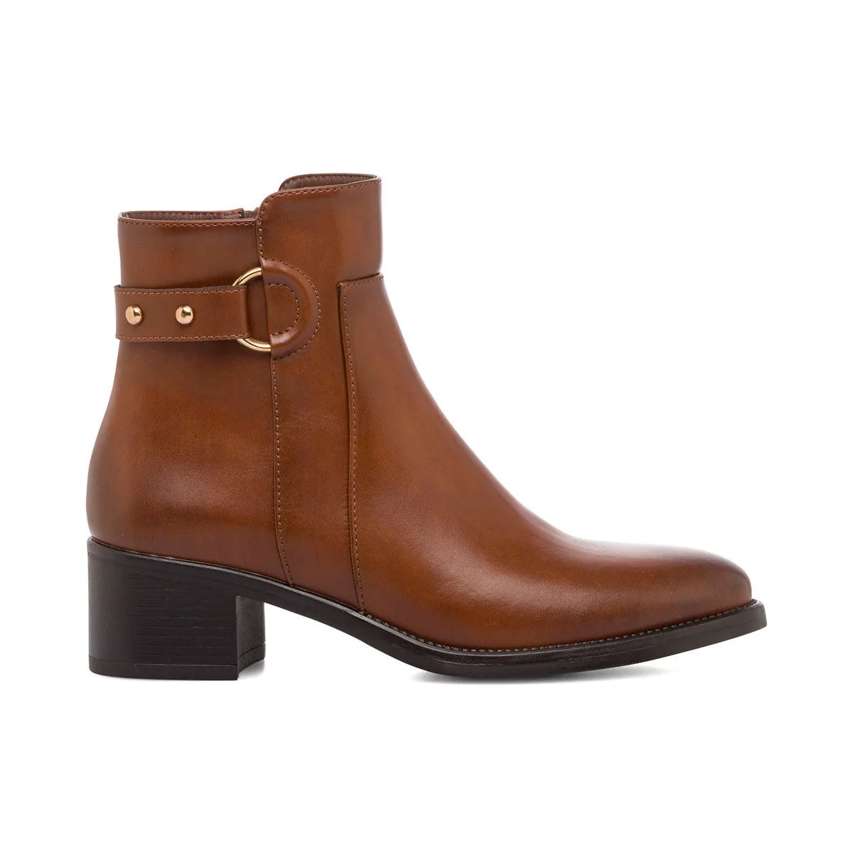 Stivaletti marroni con tacco 5 cm da donna Lora Ferres