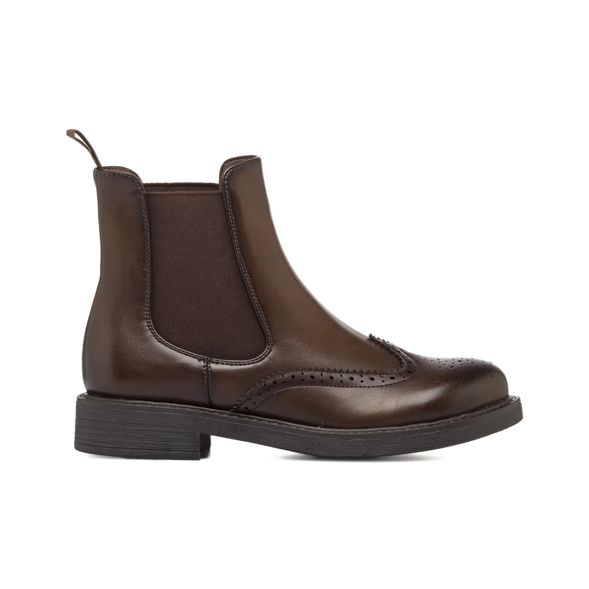 Stivaletti marroni da Donna con dettagli brogue Lora Ferres