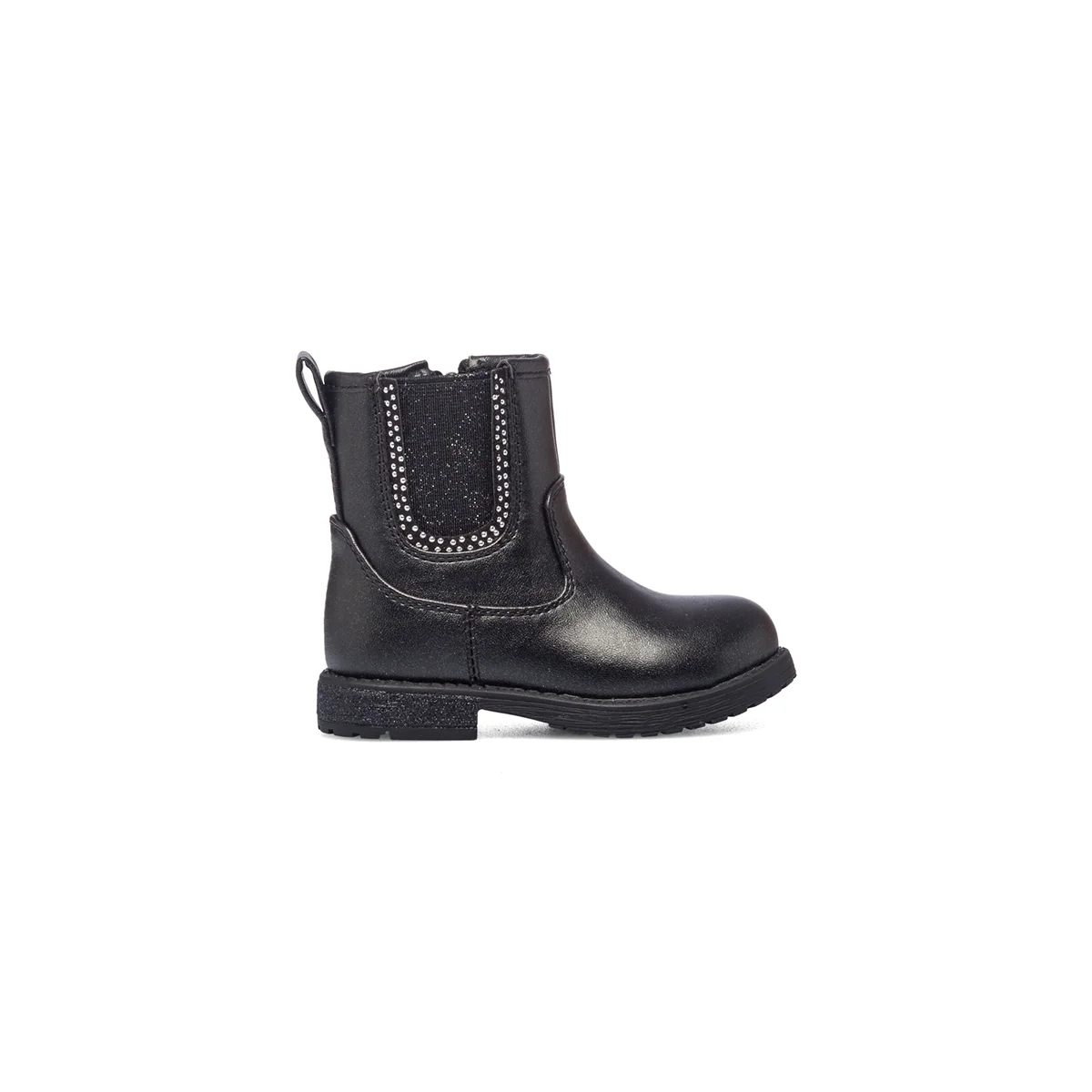 Stivaletti neri con inserti elastici Le scarpe di Alice