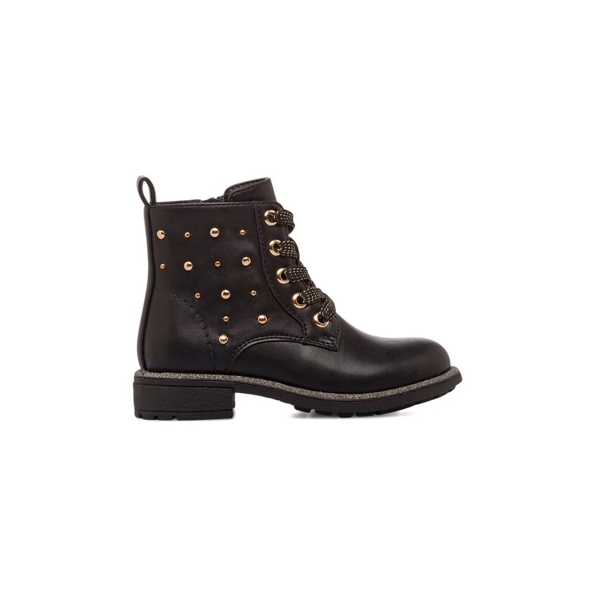 Stivaletti neri da Bambina con borchie Le scarpe di Alice