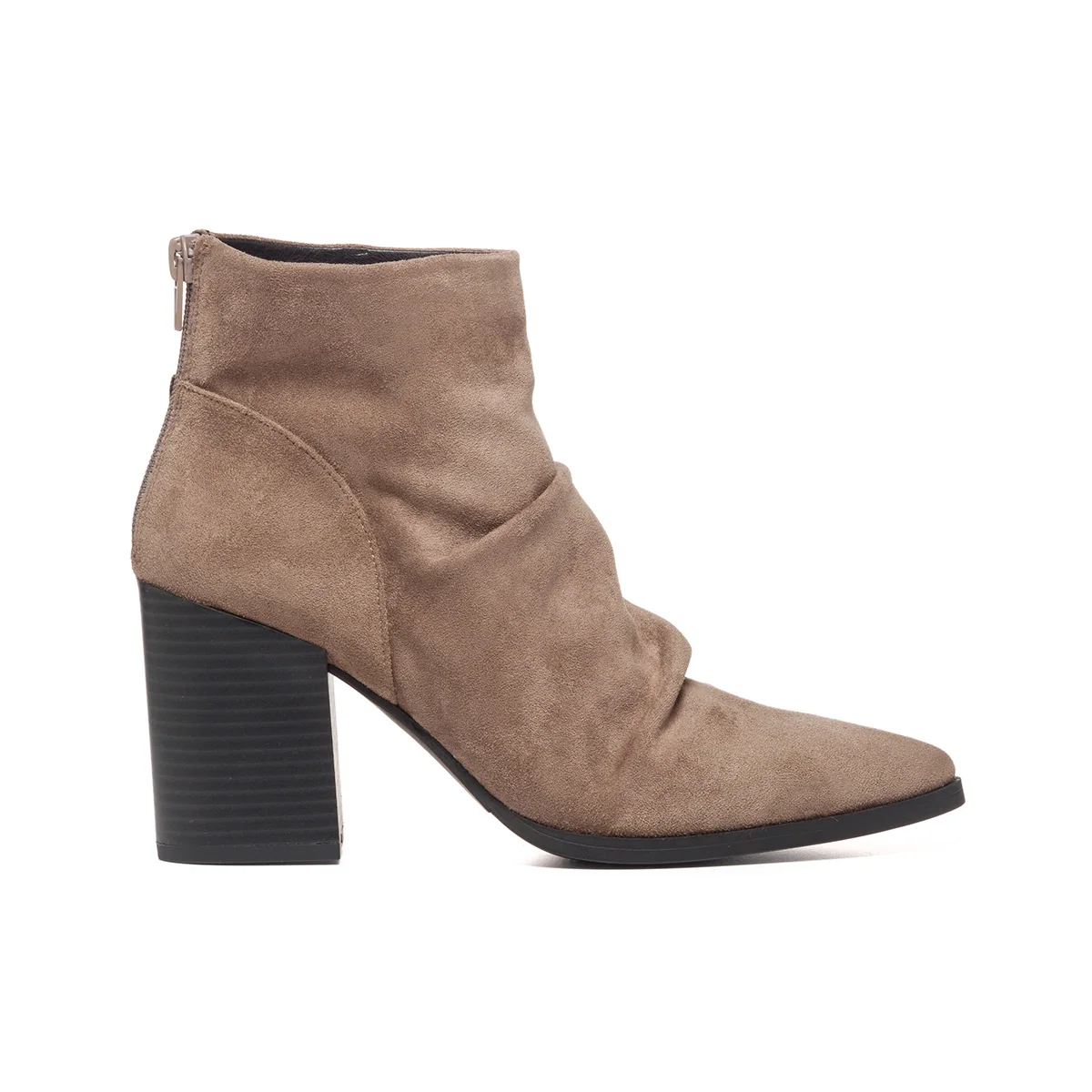 Stivaletti taupe con tacco 8 cm Lora Ferres
