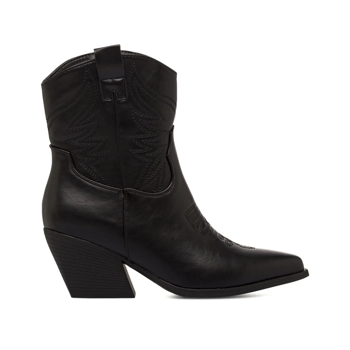 Stivaletti texani Camperos da Donna neri con tacco 6,5 cm Lora Ferres