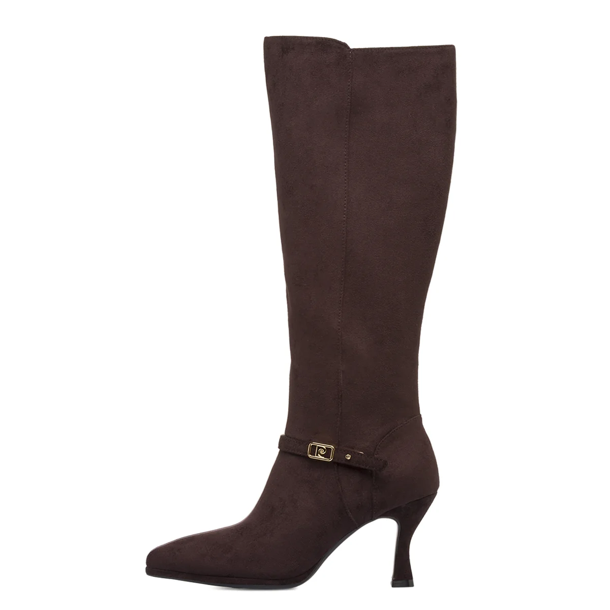 Stivali Alti marroni da Donna con tacco rocchetto 7,5 cm Pierre Cardin