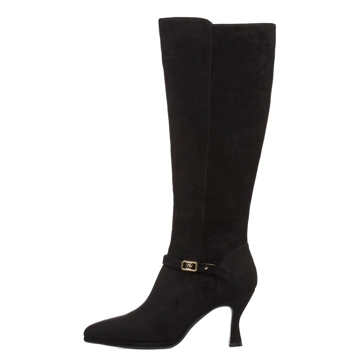 Stivali Alti neri Donna con tacco rocchetto 8 cm Pierre Cardin