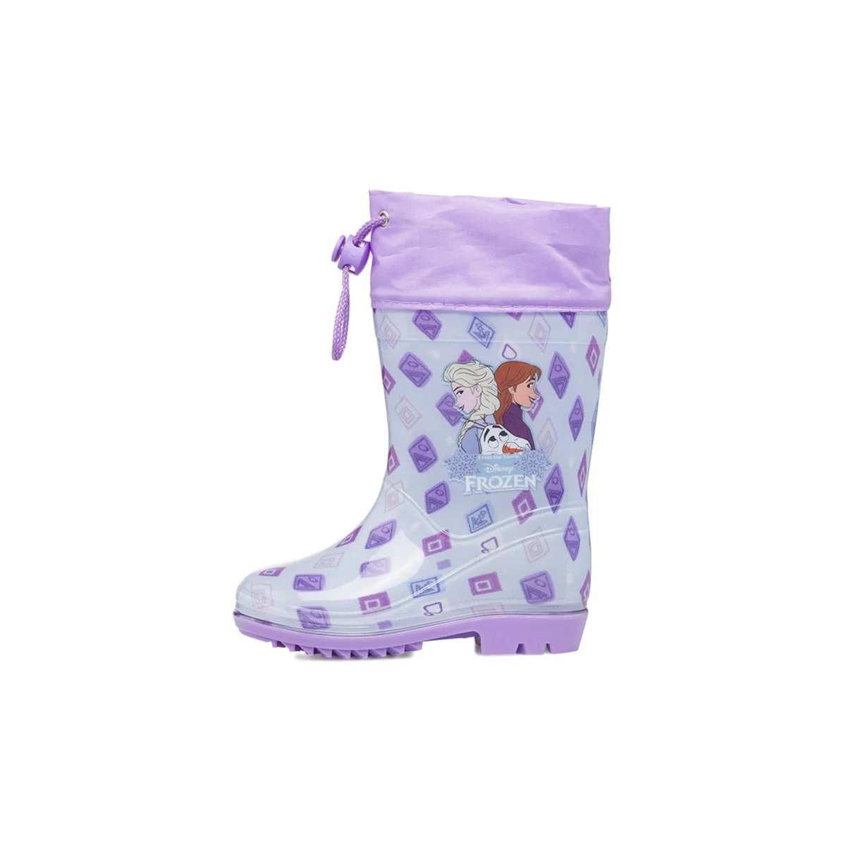 Stivali di gomma lilla da bambina con Elsa e Anna di Frozen