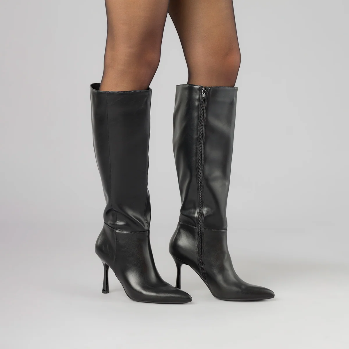 Stivali neri da Donna con tacco a stiletto 10 cm Lora Ferres