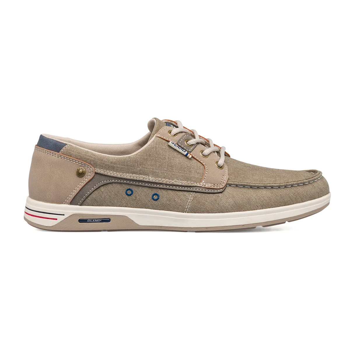 Stringate casual beige da uomo Glams