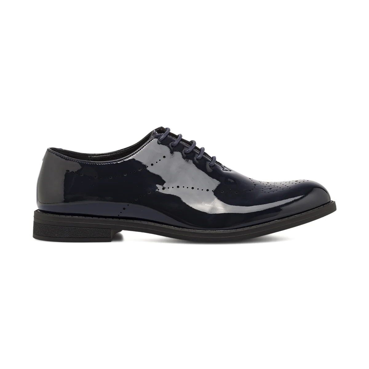 Stringate da Uomo blu effetto lucido modello derby Riflessi Urbani