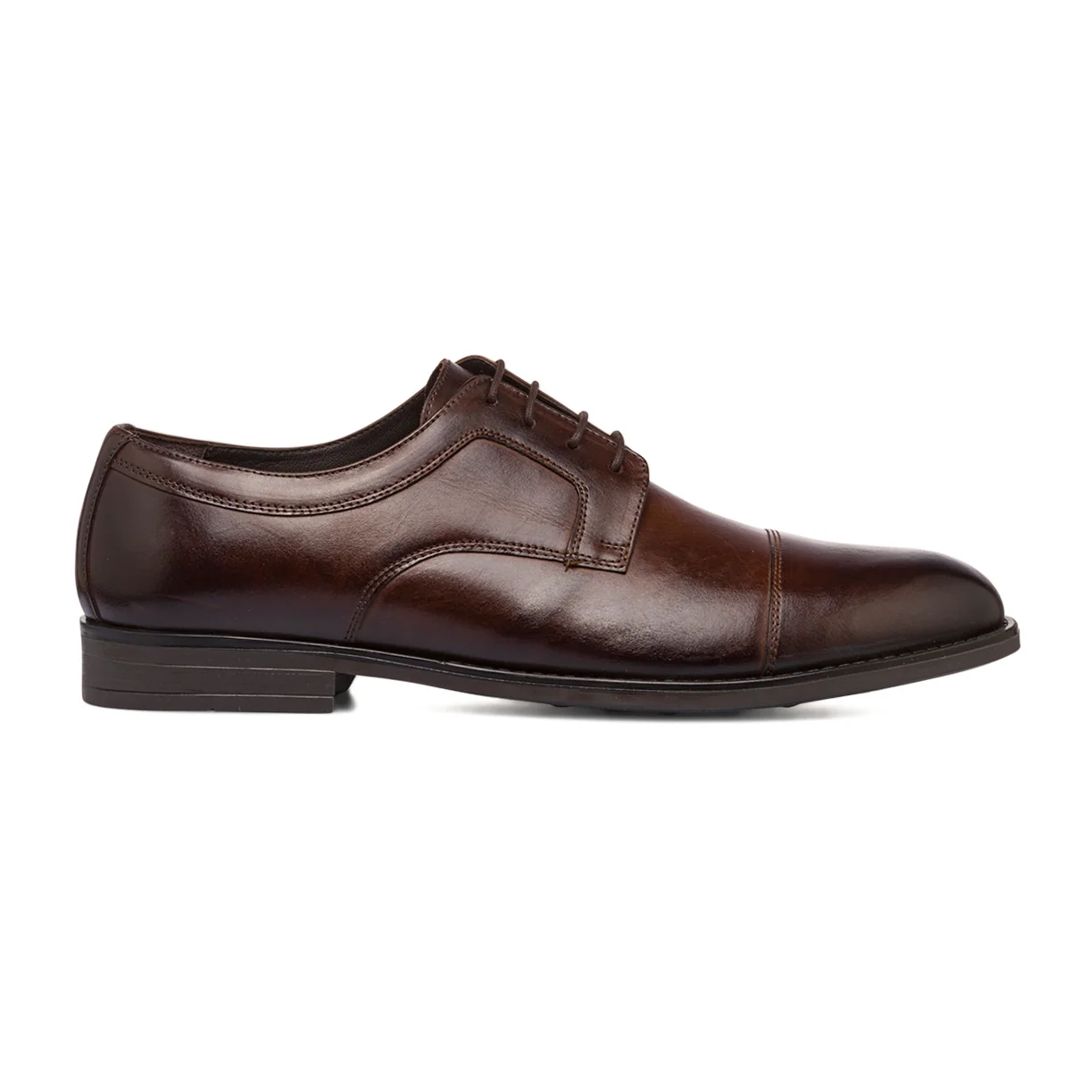 Stringate derby eleganti da uomo marroni  in pelle La Cuoieria