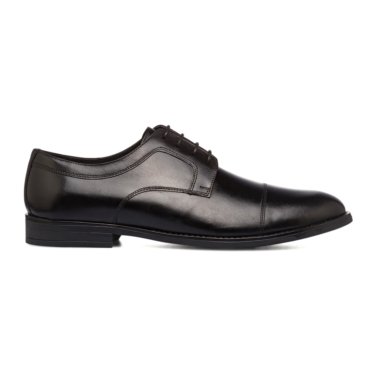 Stringate derby eleganti da uomo nere in pelle La Cuoieria