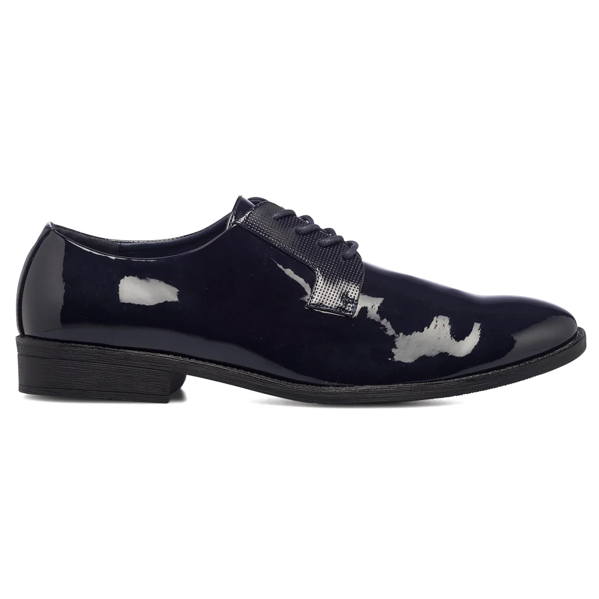 Stringate eleganti blu navy in vernice da uomo Riflessi Urbani