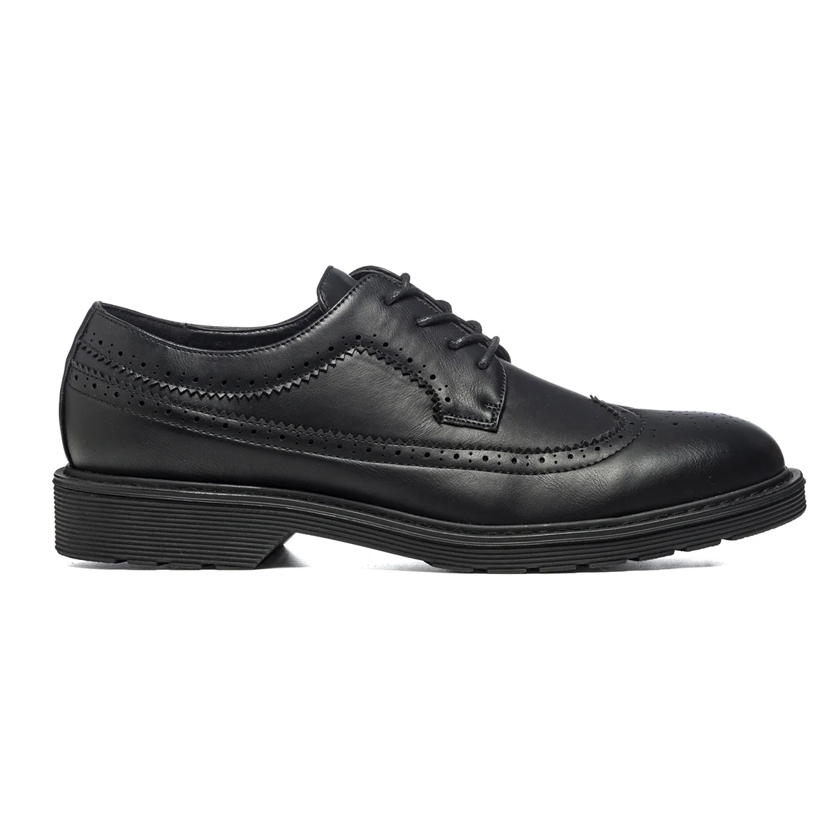 Stringate nere con dettagli brogue Riflessi Urbani