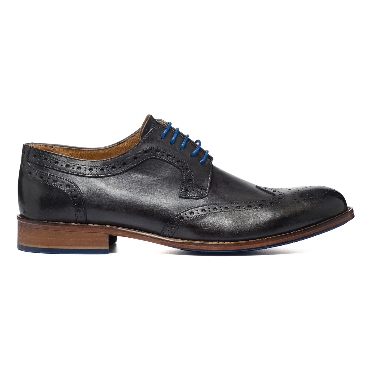 Stringate nere in pelle con dettagli brogue Gio Damiano