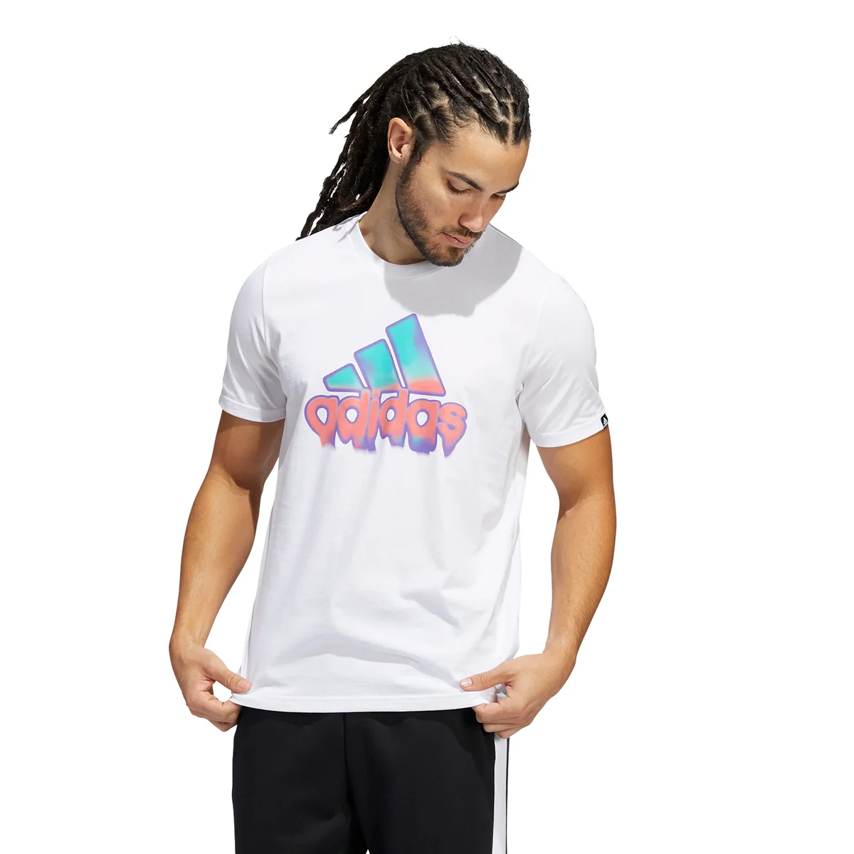 T-shirt bianca da uomo adidas