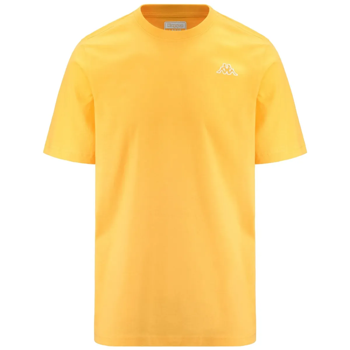 T-shirt da uomo gialla con logo Kappa Logo Cafers Slim