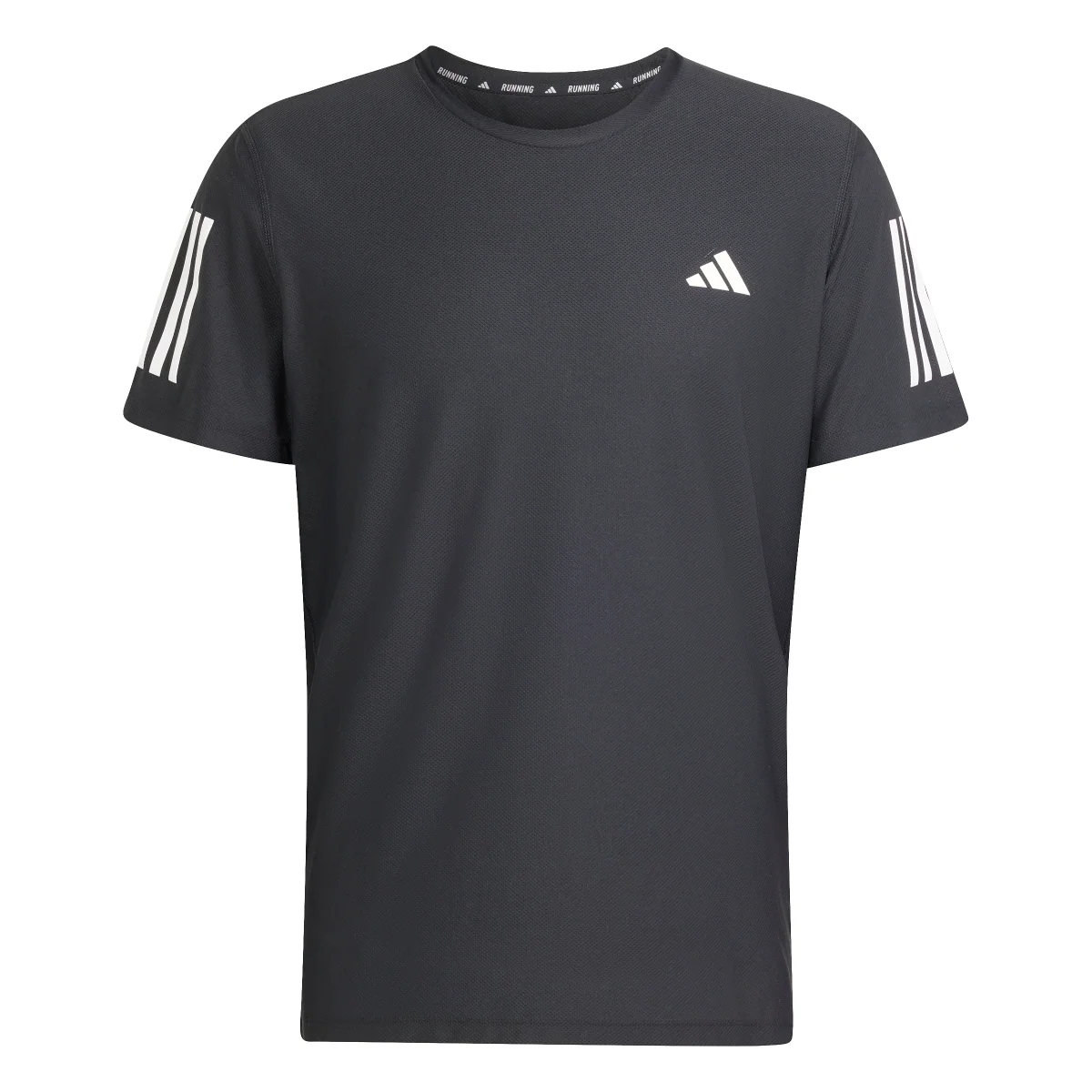 T-shirt nera da Uomo da allenamento e da running adidas