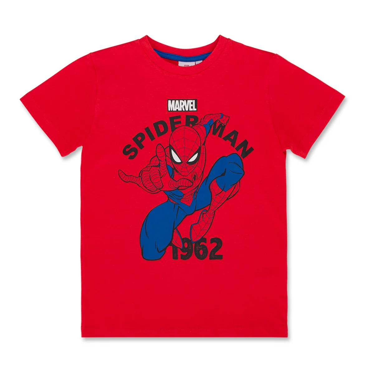 T-shirt rossa da bambino con stampa Spiderman