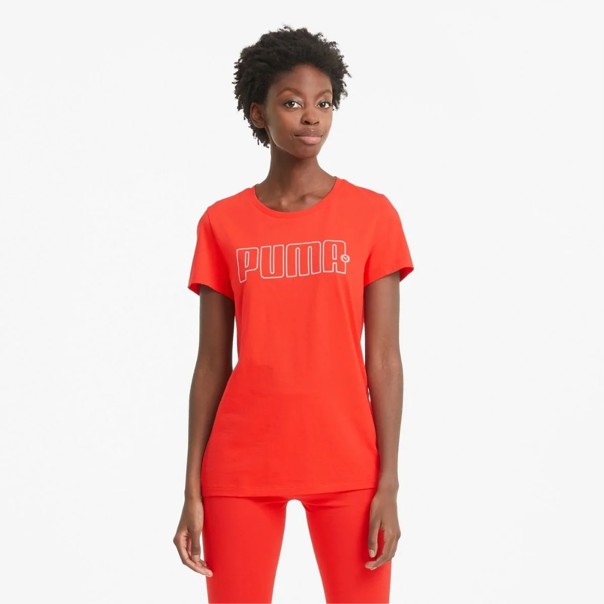 T-shirt rossa Puma Rebel Graphic