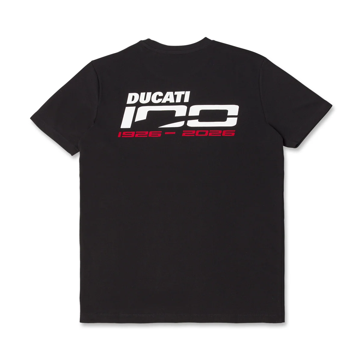 T-shirt sportiva nera in Cotone con logo Ducati 100