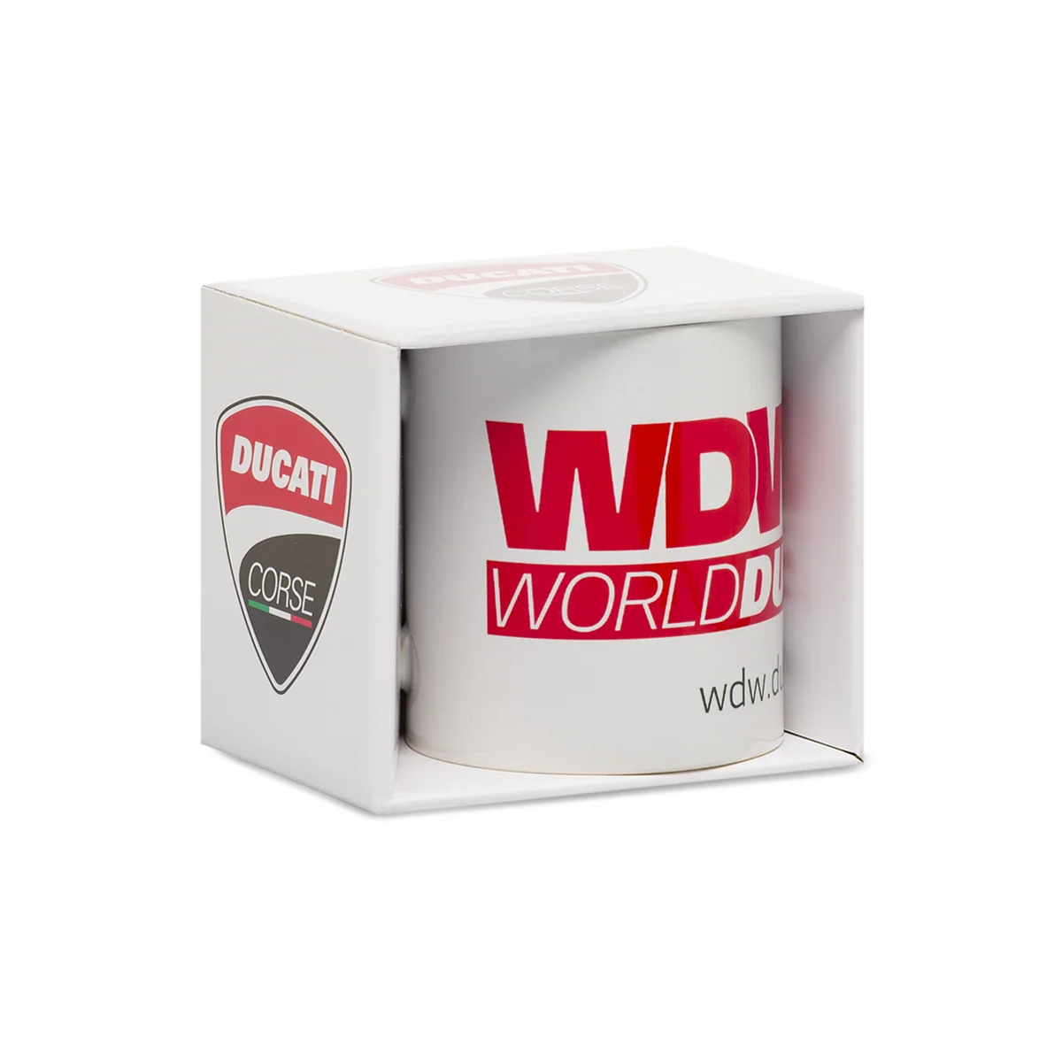 Tazza Bianca World Ducati Week Ducati Logo Rosso - Ducati