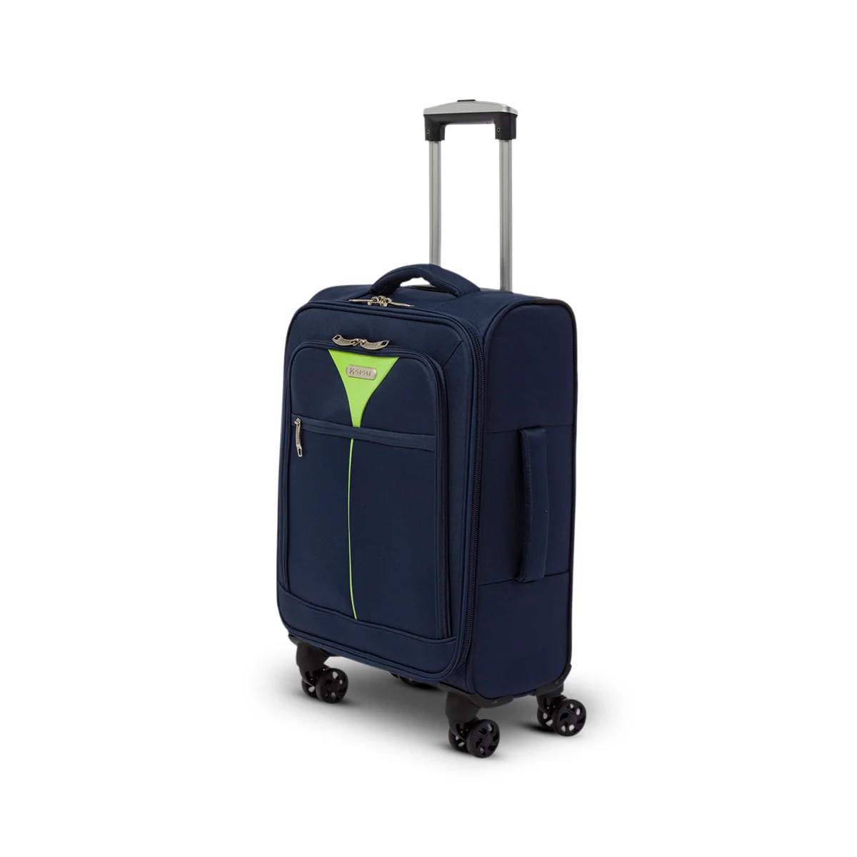 Trolley bagaglio a mano blu in tessuto Romeo Gigli