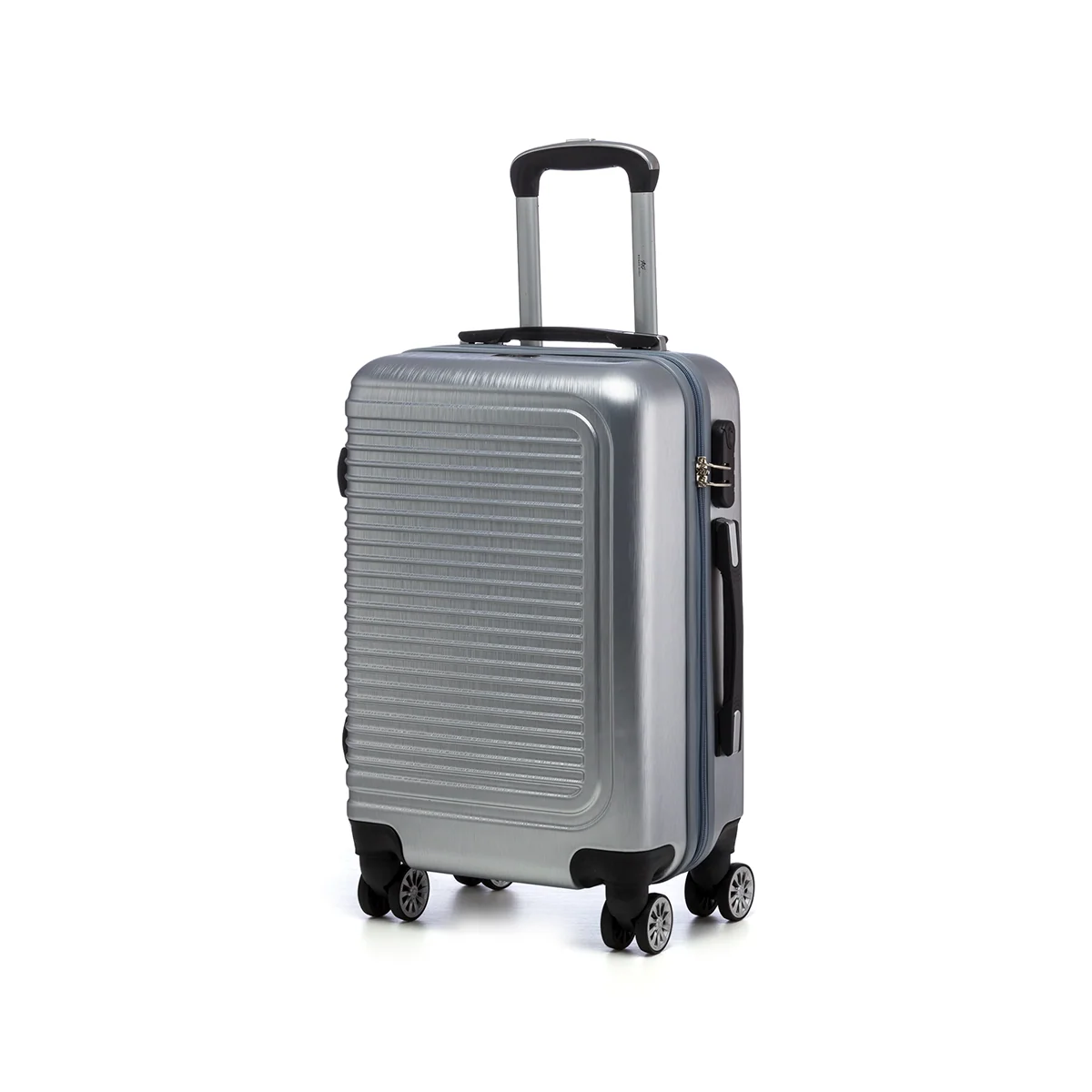 Trolley Bagaglio a mano in ABS color argento Romeo Gigli