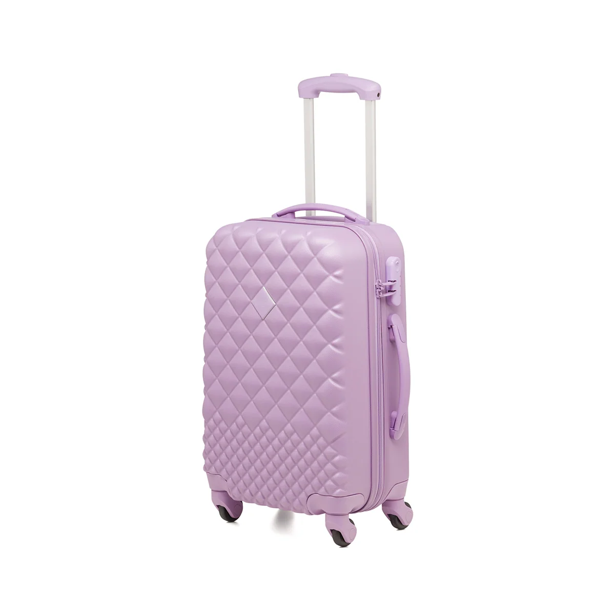 Trolley bagaglio a mano lilla in ABS Camomilla Milano