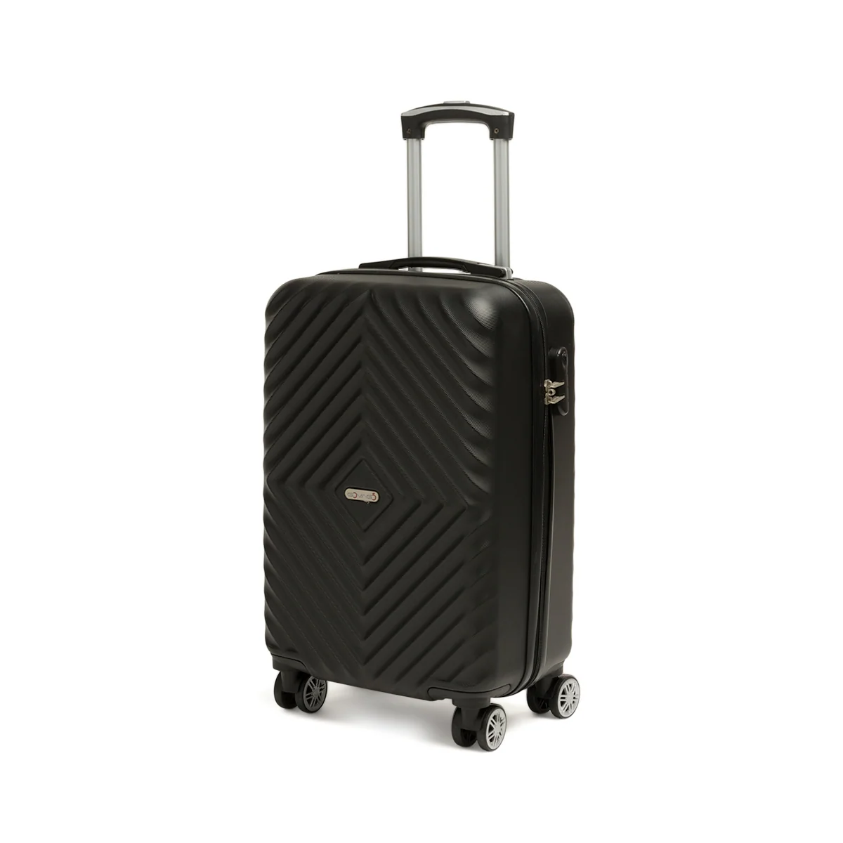 Trolley bagaglio a mano nero in ABS Govago