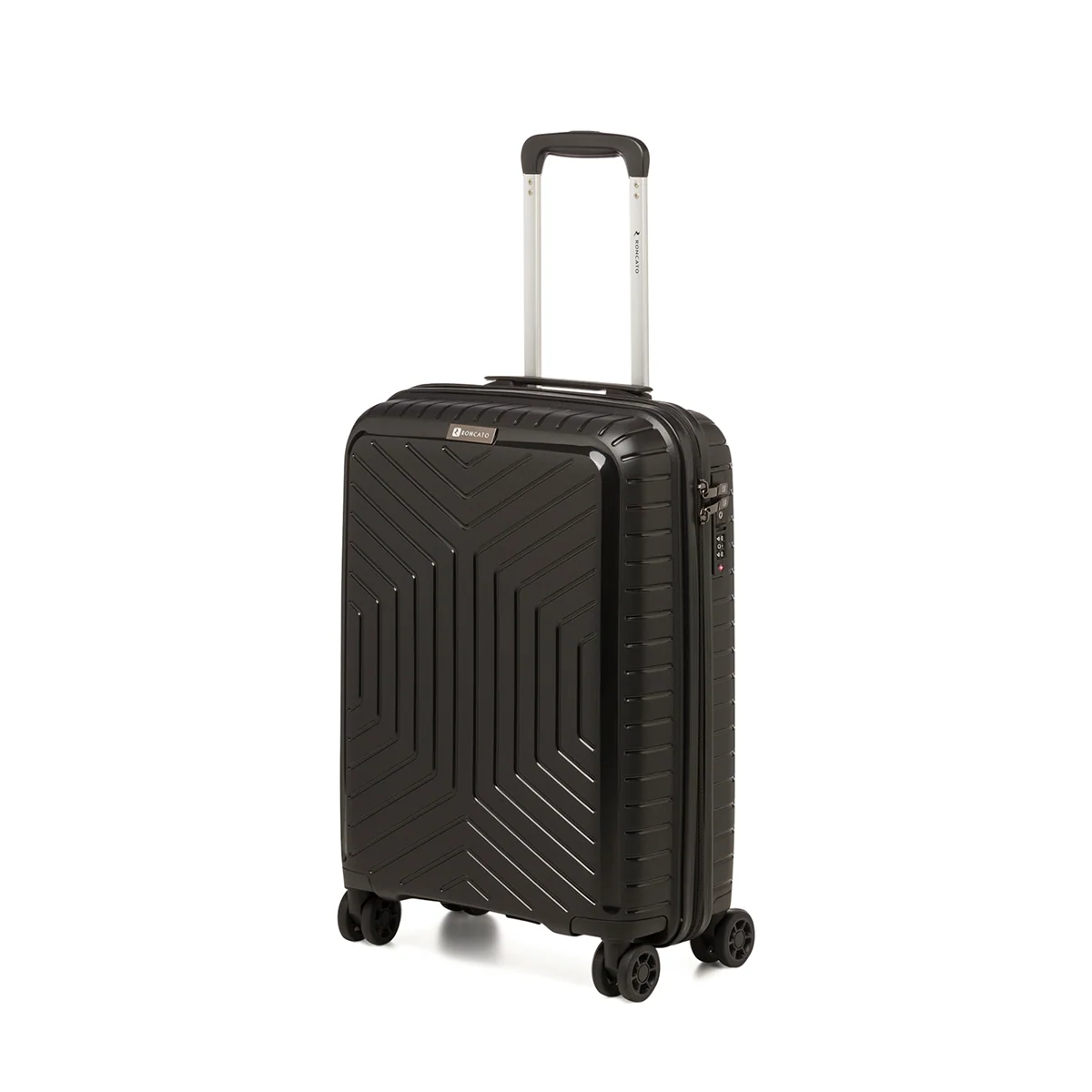 Trolley bagaglio a mano rigido nero in ABS Ciak Roncato Hexa