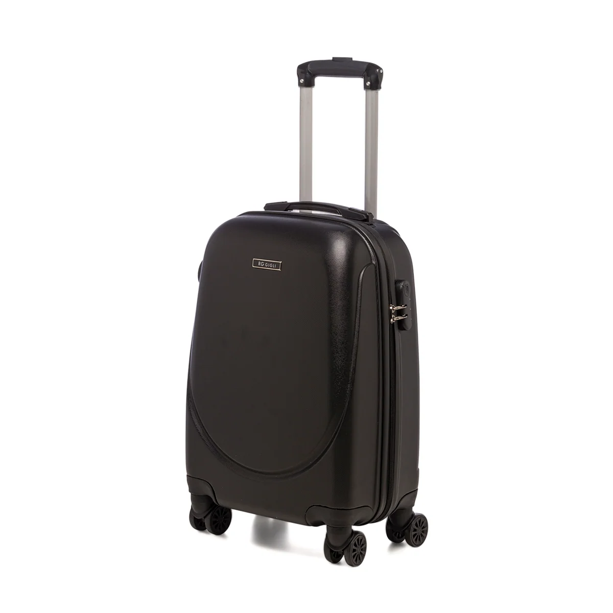 Trolley bagaglio a mano rigido nero in ABS Romeo Gigli