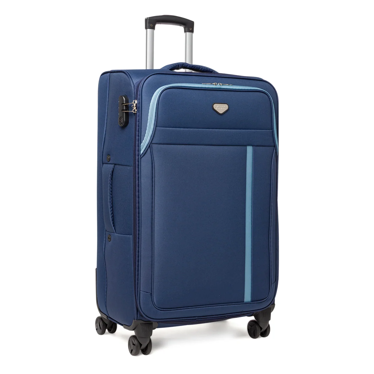 Trolley da viaggio stiva Romeo Gigli Milano blu in tessuto resistente