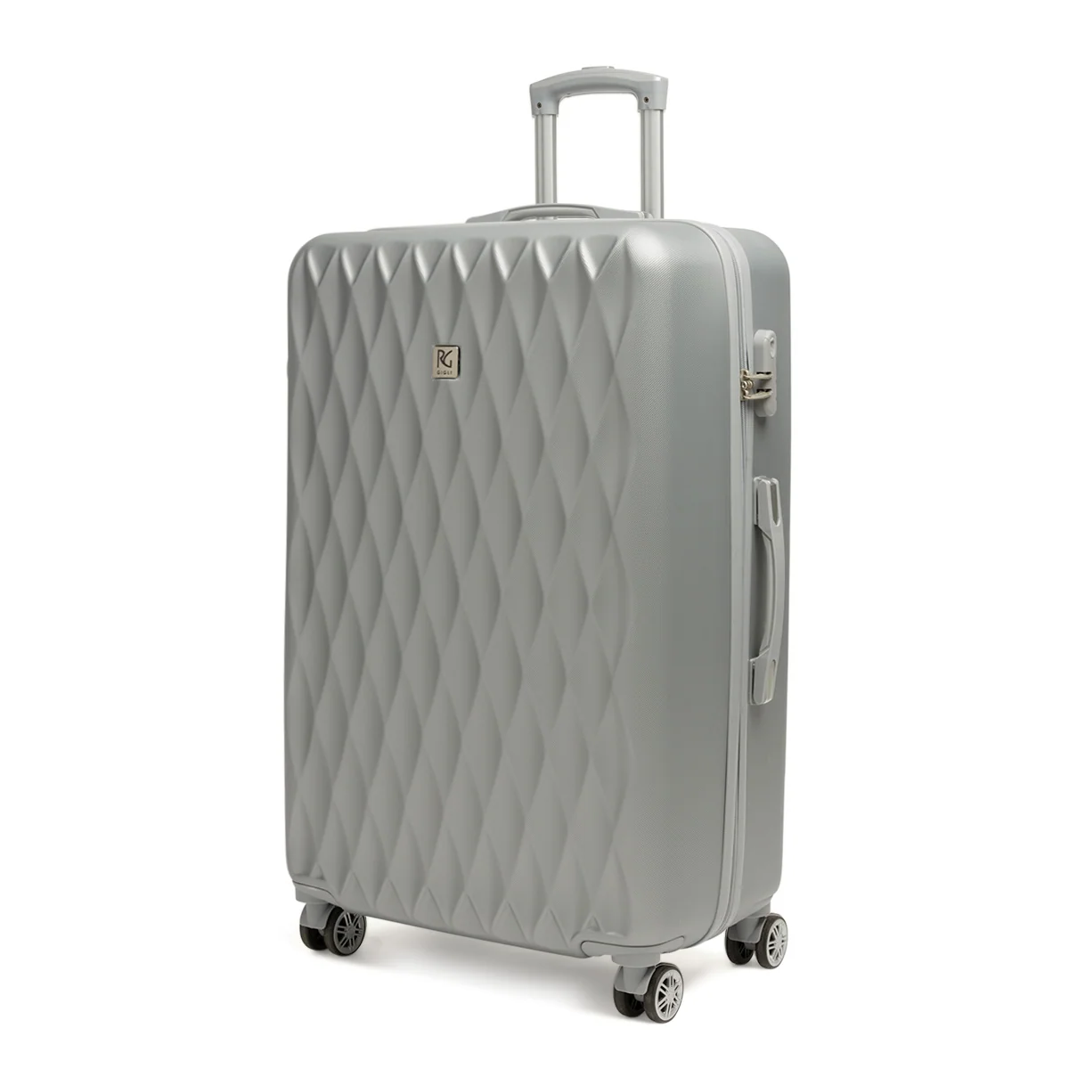 Trolley grande argento in ABS Romeo Gigli