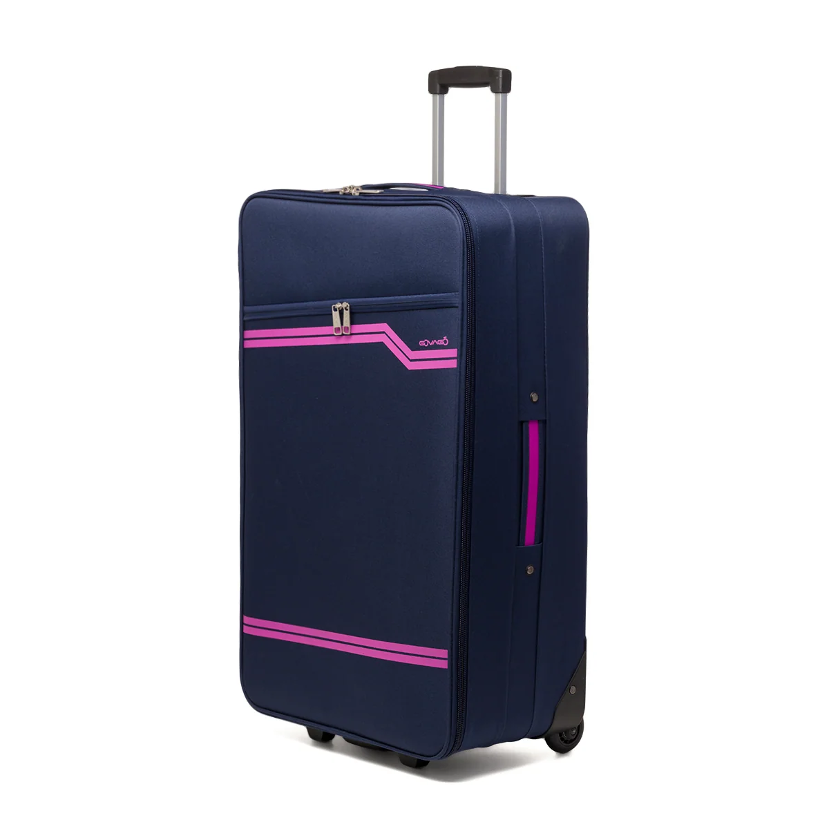 Trolley grande blu in tessuto Govago