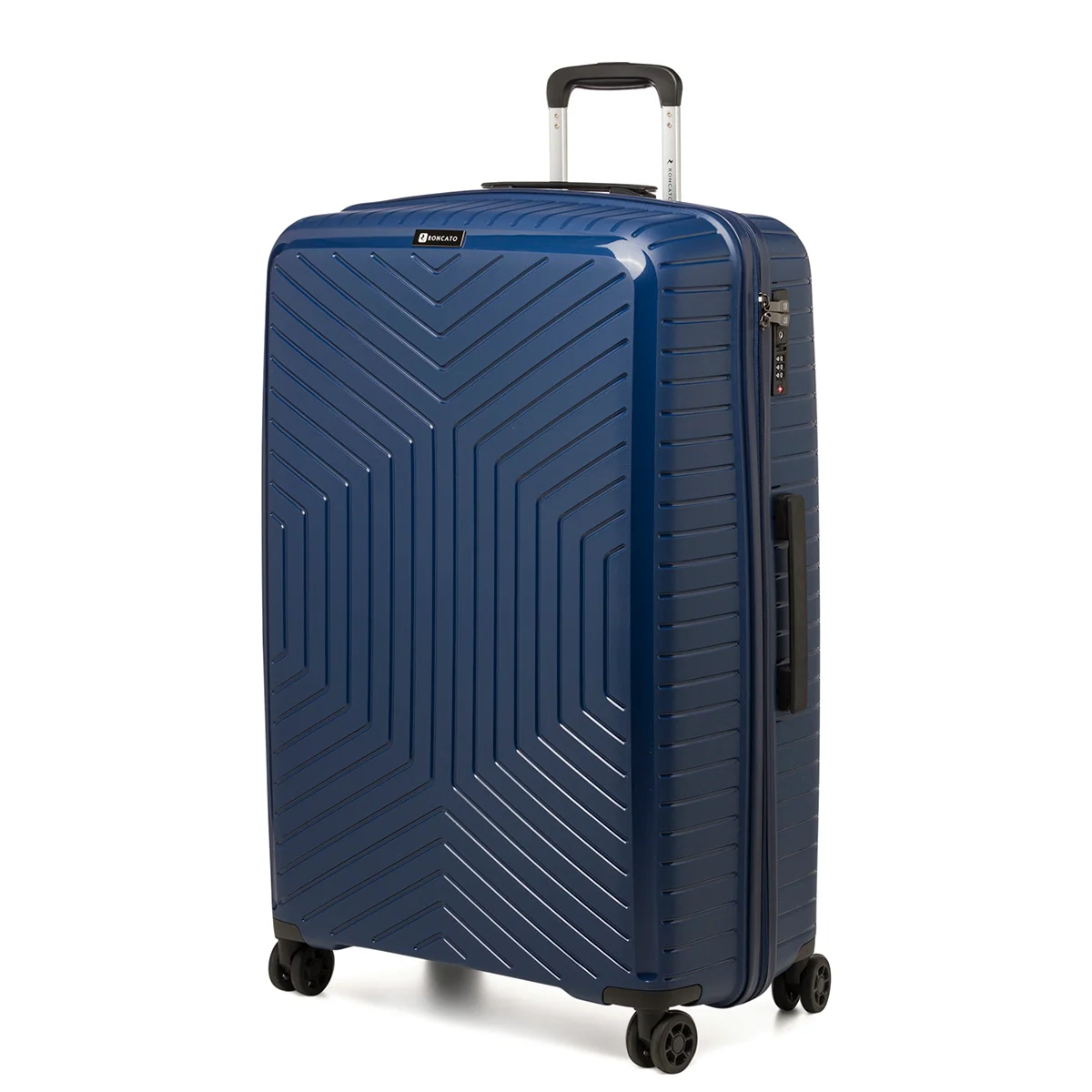 Trolley grande blu rigido in ABS Ciak Roncato Hexa
