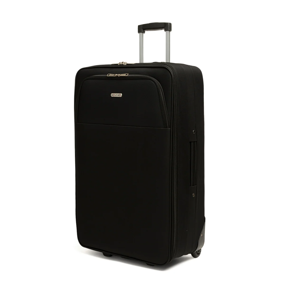 Trolley grande nero in tessuto Govago