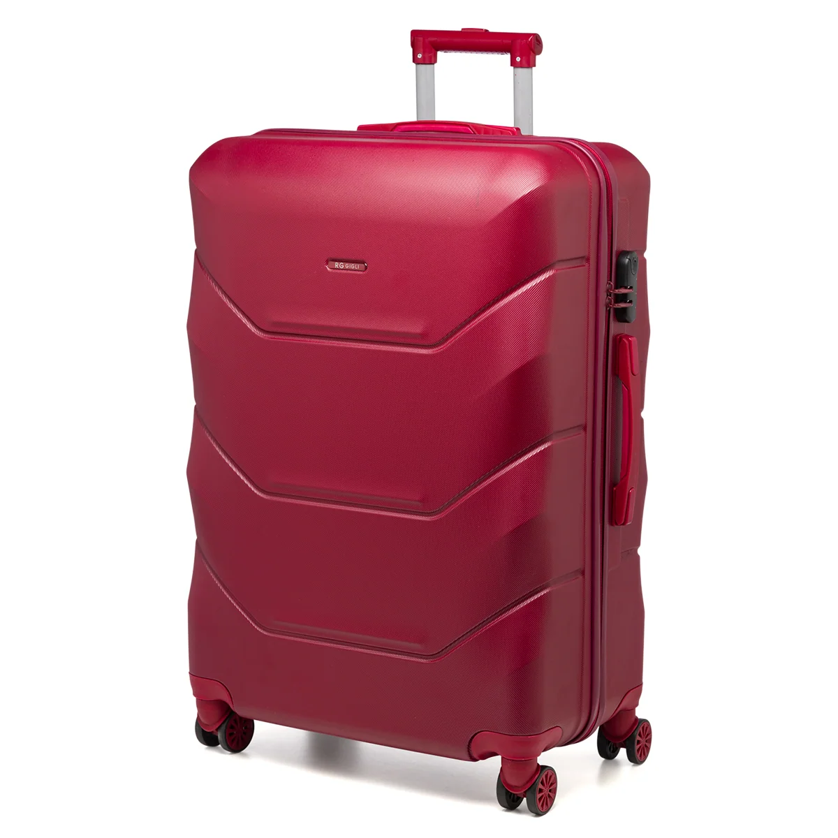 Trolley grande rigido bordeaux in ABS Romeo Gigli