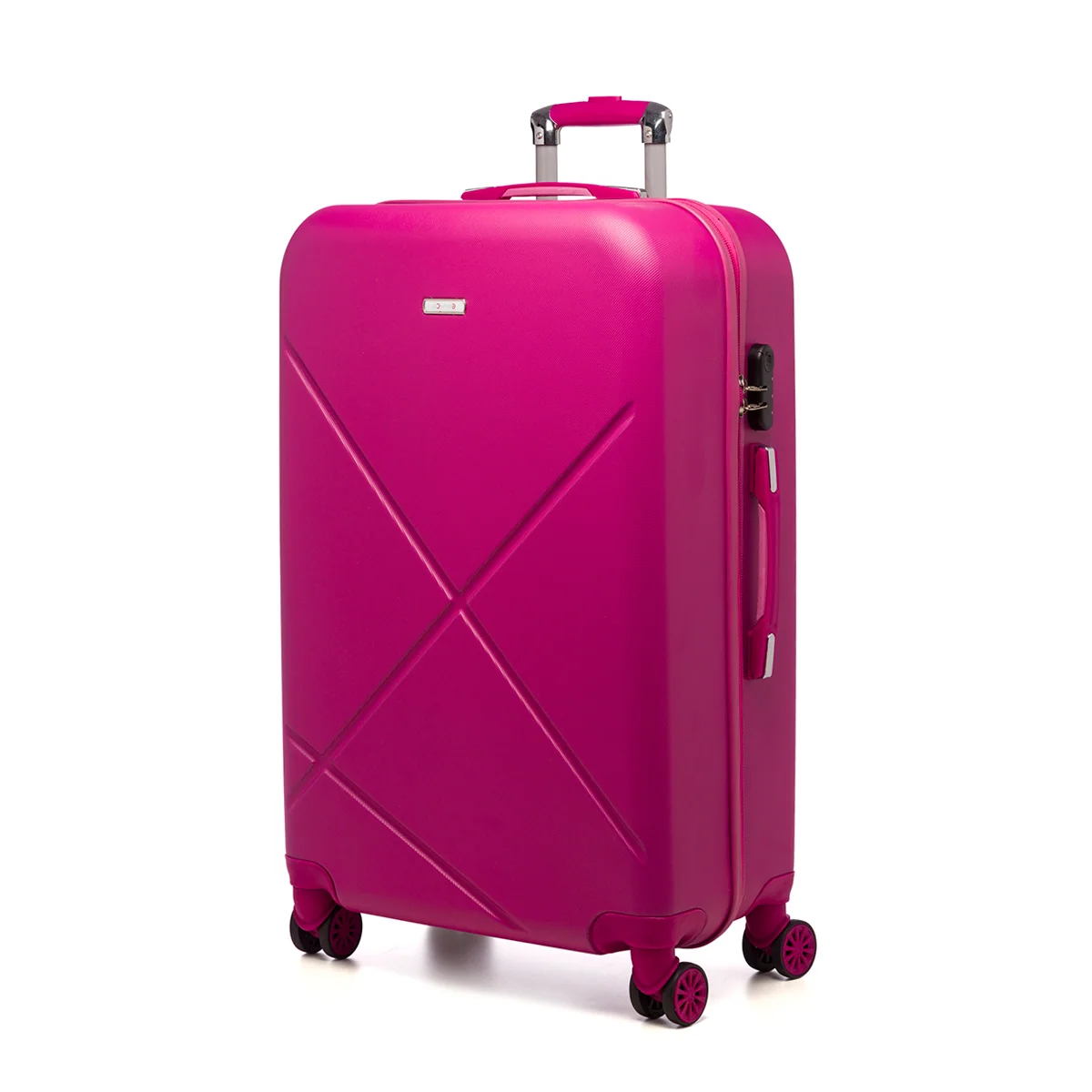Trolley grande rigido fucsia in ABS Govago