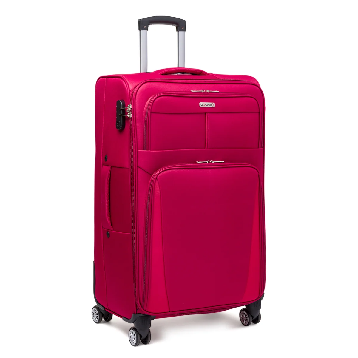 Trolley grande rosso in tessuto Govago