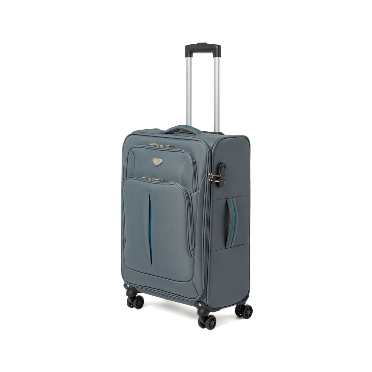 Trolley medio grigio con chiusura a combinazione Romeo Gigli Milano
