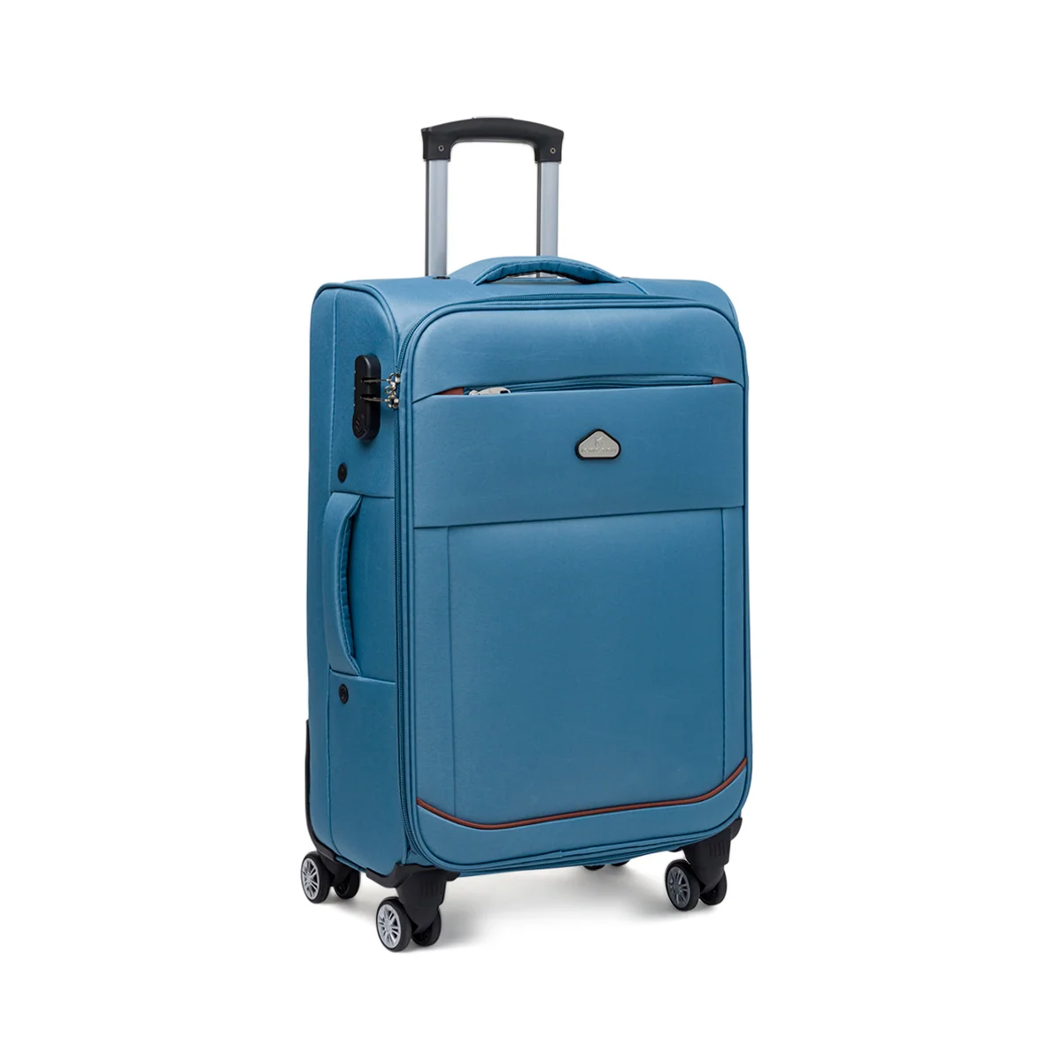 Trolley medio in tessuto azzurro Romeo Gigli