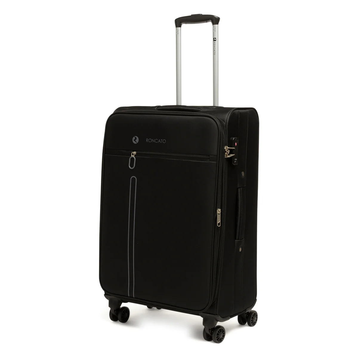 Trolley medio in tessuto nero Ciak Roncato