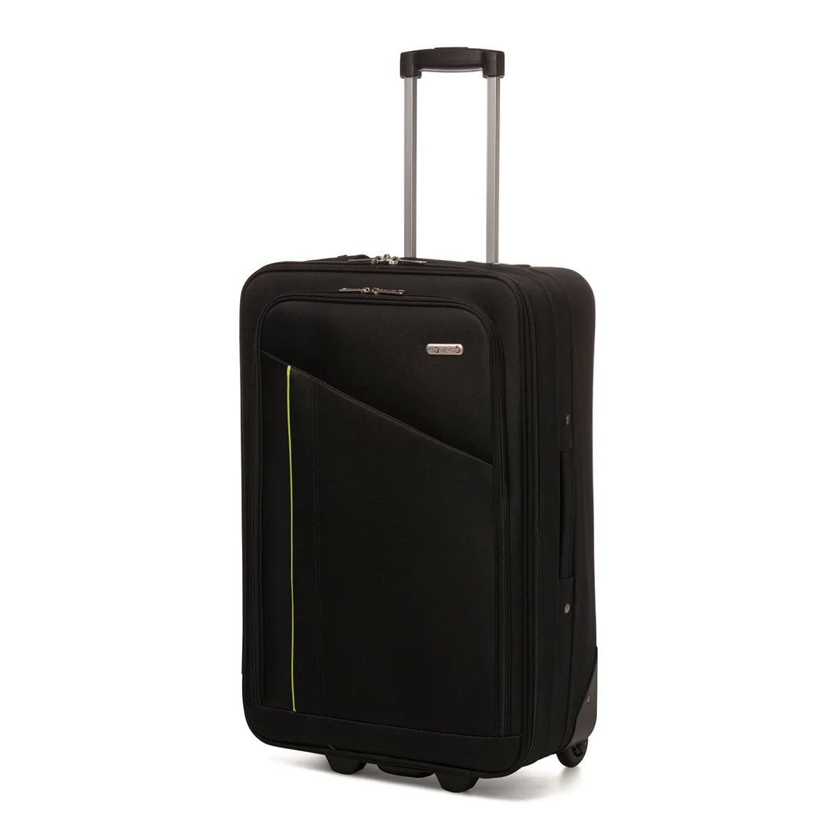 Trolley medio in tessuto nero Govago