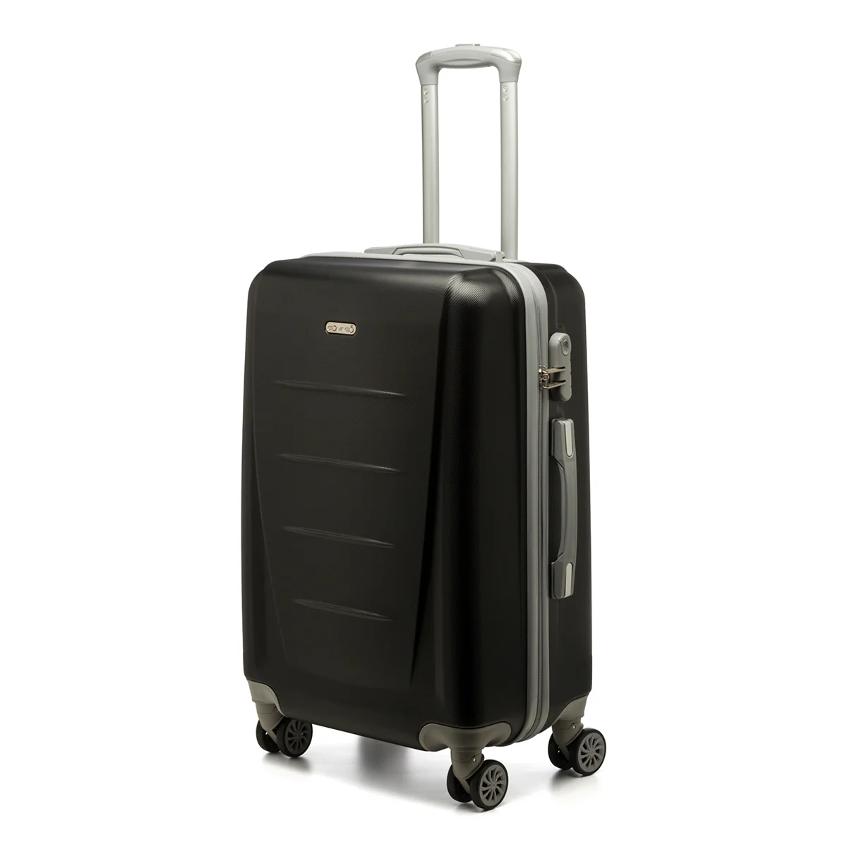 Trolley medio rigido nero in ABS Govago