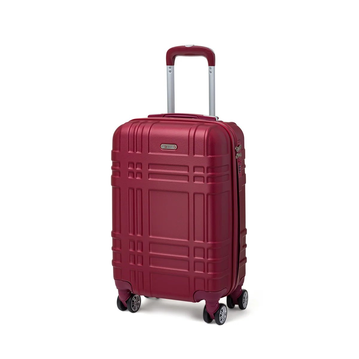 Trolley piccolo da cabina in abs rosso bordeaux Govago