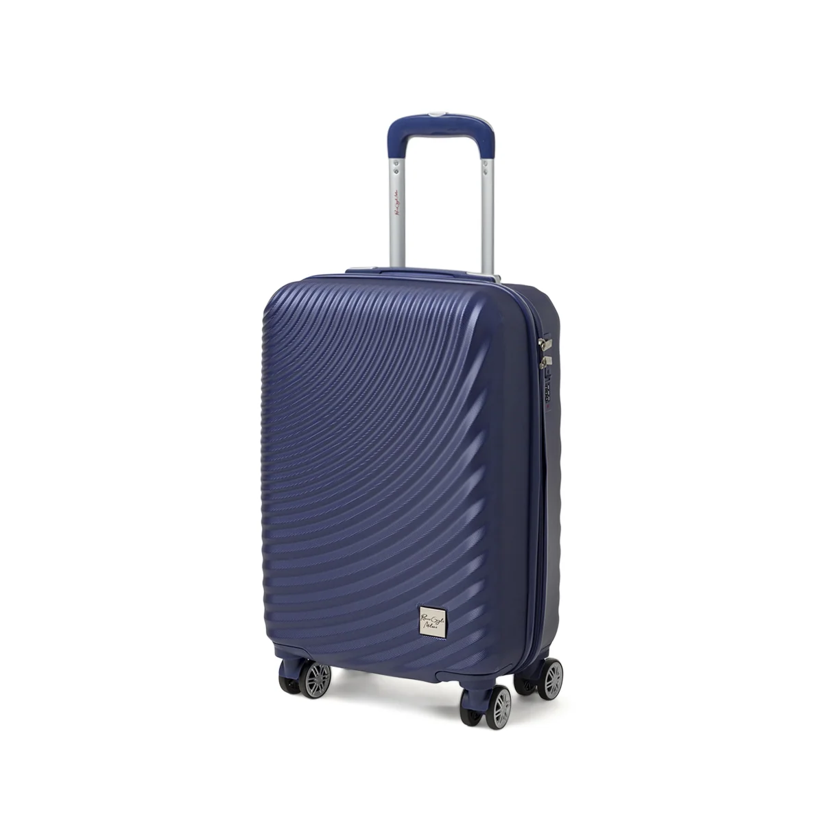 Trolley piccolo rigido blu in ABS con ruote pivotanti Romeo Gigli Milano